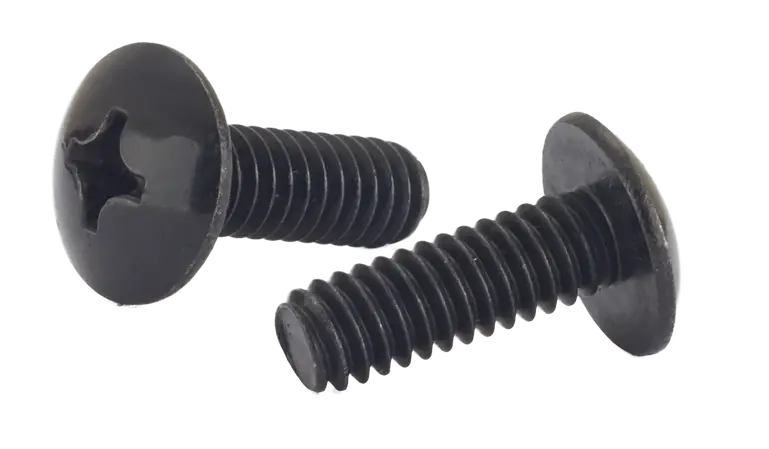 6-32 X 3/8" Machine Screws Truss Head Phillips Drive 18/8 Stainless Steel Black Oxide (6000/Pkg.) Cheap