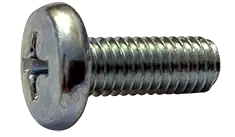Authentic 4-40 X 1/2" Machine Screws Undercut Binder Head Phillips Drive Steel Zinc Plated (10000/Pkg.)