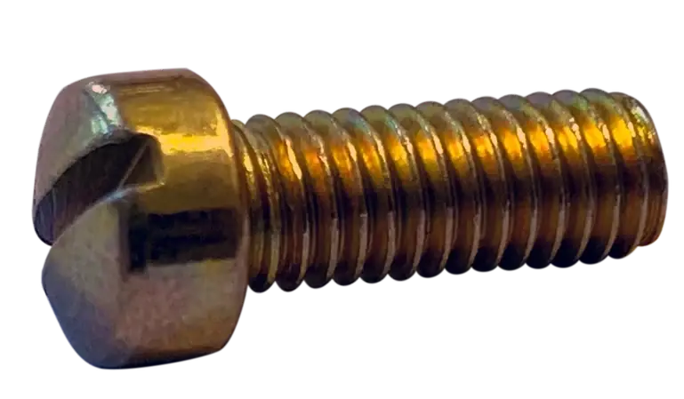 10-32 X 1-3/4" Machine Screws Indented Hex Head Slotted Drive Steel Zinc Plated (2000/Pkg.) Top Pick