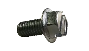 Budget 10-24 X 5/8" Machine Screws Indented Hex Head Slotted Drive Steel Zinc Plated (6000/Pkg.)