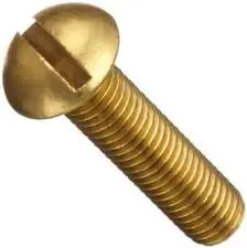 10-24 X 2" Machine Screws Round Head Slotted Drive Brass (100/Pkg.) Must Have