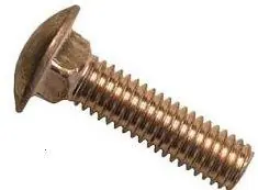 3/8-16 X 8" Carriage Bolts Grade 8 Steel Zinc Yellow (100 / Pkg.) Premium