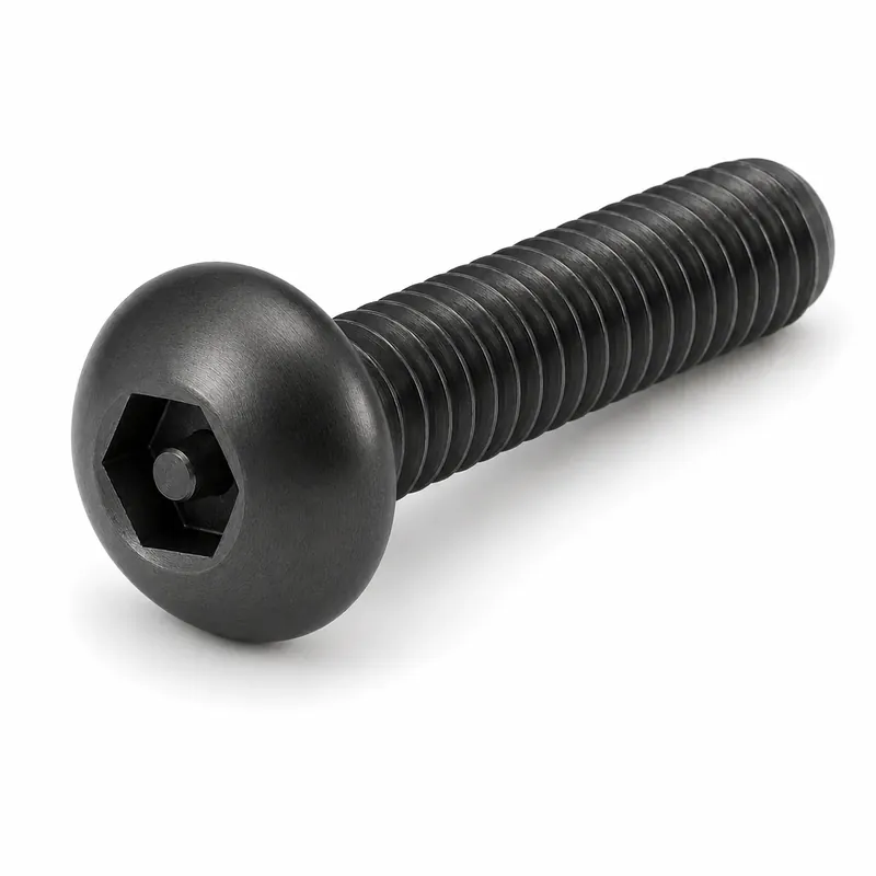 3/8-16 X 1" Button Head Cap Screws Tamper Resistant Pin-In Socket Drive Alloy Steel (100 / Pkg.) Certified