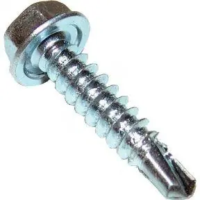 12-14 X 1-1/4" Self-Drilling Screws Hex Washer Head Point Type 3 Steel ProCorr Coated (2000/Pkg.) Best Seller