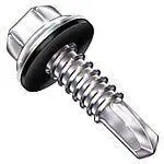 12-14 X 2-1/2" Self-Drilling Screws Hex Washer Head Bonded Washer Point Type 3 Steel ProCorr Coated (1000/Pkg.) Weekend Sale