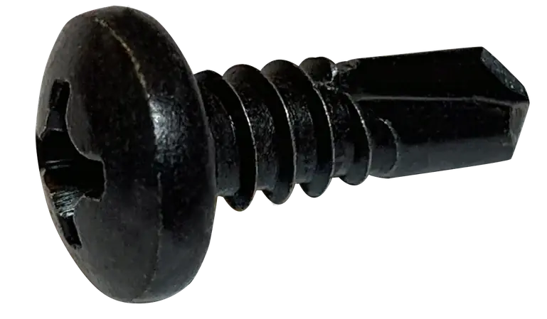 Professional Grade 6-20 X 1/2" Self-Drilling Screws Pan Head Phillips Drive Point Type 3 Steel Black Oxide (10000/Pkg.)