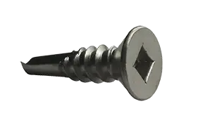 8-18 X 1/2" Self-Drilling Screws Flat Head Square Drive Point Type 2 410 Stainless Steel (5000/Pkg.) Order Now