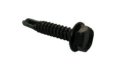 Direct From Factory 8 X 1" Self-Drilling Screws Indented Hex Washer Head Steel Zinc & Bake (6000/Pkg.)