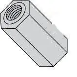 1/2" AF X 1/4-20 X 1-3/8" Hex Female-Female Standoffs Aluminum (500 / Pkg.) Crafted