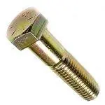 1/4-28 X 1" Hex Head Cap Screws USA Made Grade 8 Steel Yellow Zinc Partially Threaded (100 / Pkg.) Next Day Delivery