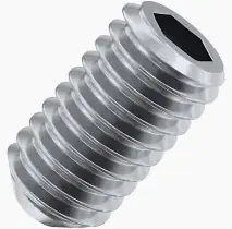 1/2-20 X 1/2" Oval Point Socket Set Screws Alloy Steel Black Oxide Fine Thread (100 / Pkg.) Premium