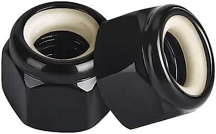Buy Online 6-32 Lock Nuts Nylon Insert Machine Screw Pattern Standard Height Steel Black Zinc (2000 / Pkg.)
