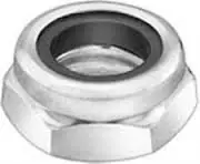 Authentic 1"-14 Lock Nuts Nylon Insert Thin Height Light Hex Steel Zinc Plated (25 / Pkg.)