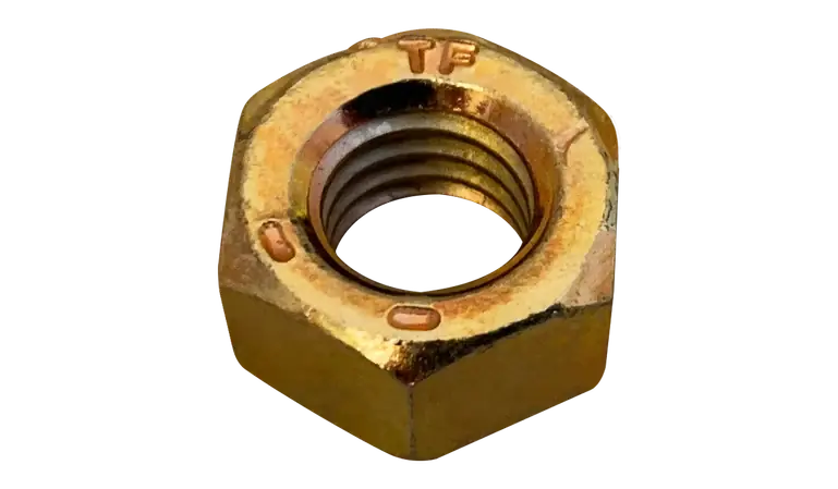 Markdown 1"-8 Hex Nuts Grade 8 Steel Zinc Yellow (100 / Pkg.)
