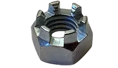Last Chance 5/8"-11 Castle Nuts Brass (5 / Pkg.)