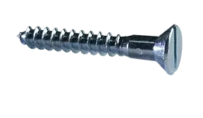 8-15 X 3/4" Wood Screws Slotted Drive Flat Head Steel Zinc Plated (6000 / Pkg.) Authentic