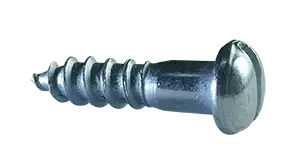 10 X 2-1/2" Wood Screws Slotted Drive Round Head Steel Zinc Plated (800 / Pkg.) Special Discount