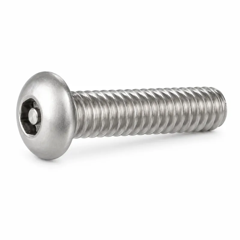 Shop Now 4-40 X 1/2" Tamper Resistant Button Head Cap Screws Pin-In Socket Drive 18/8 Stainless Steel (100 / Pkg.)