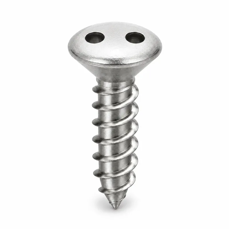8 X 1" Tamper Resistant Sheet Metal Screws Oval Head Spanner Drive 18/8 Stainless Steel (100 / Pkg.) Authentic