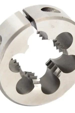 1-3/8"-6 HSS Round Adjustable Die 2-1/2" OD Uncoated (Bright) DWTH212-1386 High Quality
