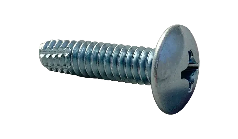Sale 4-40 X 1/4" Type F Thread Cutting Screws Truss Head Phillips Drive Steel Zinc & Bake (10000 / Pkg.)