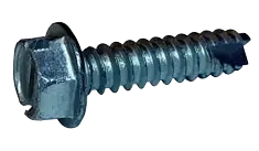 Best Choice 8-18 X 3/8" Type 25 Thread Cutting Screws Indented Hex Washer Head Slotted Drive Steel Zinc & Bake (10000 / Pkg.)
