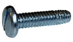 10-32 X 3/8" Type F Thread Cutting Screws Pan Head Slotted Drive Steel Zinc & Bake (10000 / Pkg.) Genuine