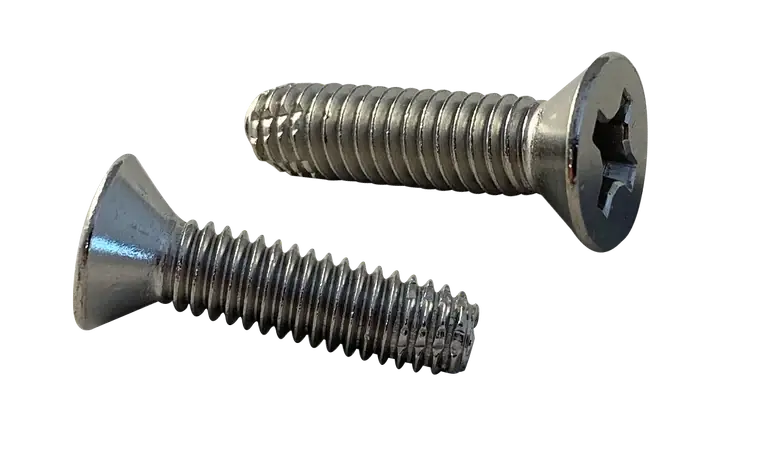 Order Now 10-24 X 1-1/4" Type F Thread Cutting Screws Flat Head Phillips Drive Steel Zinc & Bake (5000 / Pkg.)
