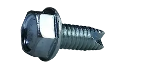 Markdown 10-32 X 5/8" Type 23 Thread Cutting Screws Indented Hex Washer Head Unslotted Drive Steel Zinc & Bake (6000 / Pkg.)
