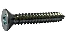10 X 1/2" Type AB Self Tapping Sheet Metal Screws Flat Head Phillips Drive Steel Zinc & Bake (10000/Pkg.) Flash Sale