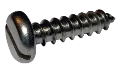 10 X 1-1/4" Type A Self Tapping Sheet Metal Screws Pan Head Slotted Drive 18/8 Stainless Steel (2000/Pkg.) Grab Now
