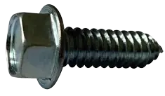 12 X 3/4" Type A Self Tapping Sheet Metal Screws Indented Hex Washer Head Unslotted Drive Steel Zinc & Bake (4000/Pkg.) Express Delivery
