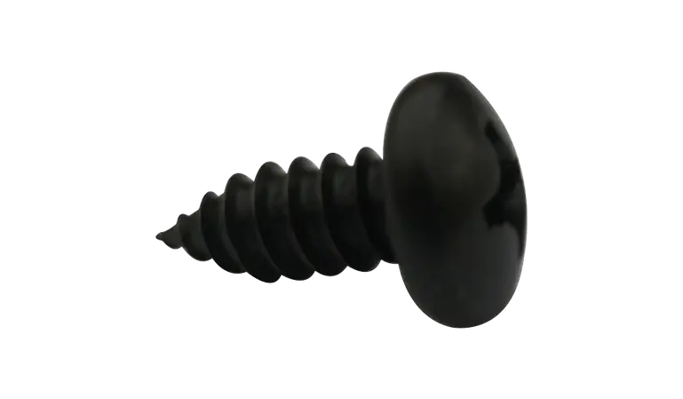 8 X 1/4" Type AB Self Tapping Sheet Metal Screws Pan Head Phillips Drive Steel Black Oxide (10000/Pkg.) Special Offer