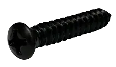 8 X 5/8" Type AB Self Tapping Sheet Metal Screws 8 Oval Head with 6 Head Phillips Drive Steel Black Oxide (10000/Pkg.) Get Yours