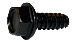 14 X 1/2" Type B Self Tapping Sheet Metal Screws Indented Hex Washer Head Unslotted Drive Steel Black Oxide (3000/Pkg.) One Day Deal