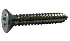 9 X 5/8" Type A Self Tapping Sheet Metal Screws Flat Head Phillips Drive Steel Zinc & Bake (9000/Pkg.) Express Delivery