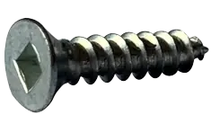 Best Seller 10 X 1-3/4" Type A Self Tapping Sheet Metal Screws Flat Head Square Drive Steel Zinc & Bake (2500/Pkg.)