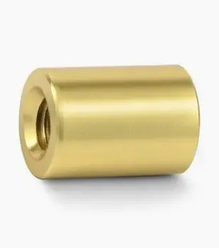 High Quality 1/4" OD X 8-32 X 1" Round Female-Female Standoffs Gold Iridite Aluminum (250 / Pkg.)