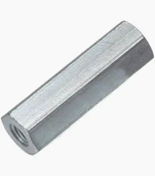 .156" AF X 2-56 X 3/16" Hex Female-Female Standoffs Clear Zinc Brass (250 / Pkg.) Time-Limited