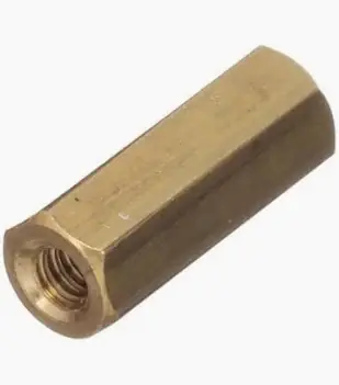 Final Sale 1/4" AF X 6-32 X 1-1/2" Hex Female-Female Standoffs Gold Iridite Aluminum (250 / Pkg.)