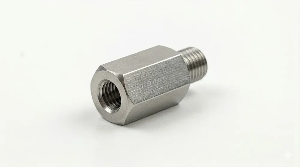 Best Choice 1/4" Hex X 1/2" Swage Standoffs 6-32 Thread 1/16" Panel Nickel Brass (250 / Pkg.)