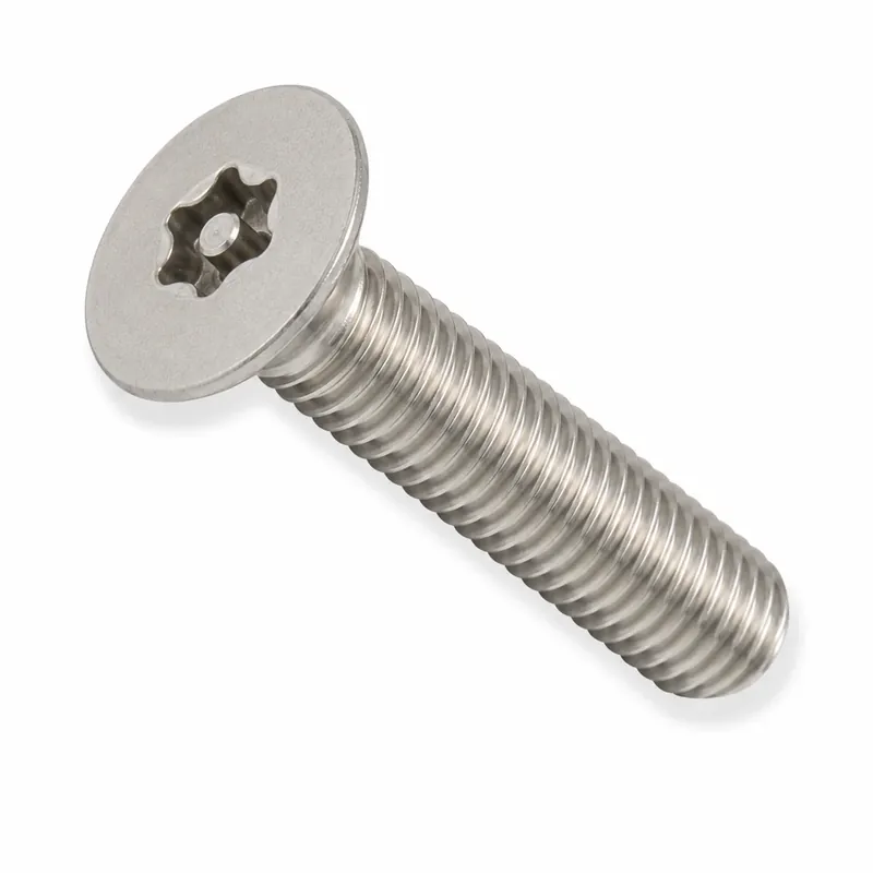 Save Now 12-24 X 3/4" Tamper Resistant Machine Screws Flat Head Pin-In Six Lobe Drive Alloy Steel Zinc Plated (100 / Pkg.)