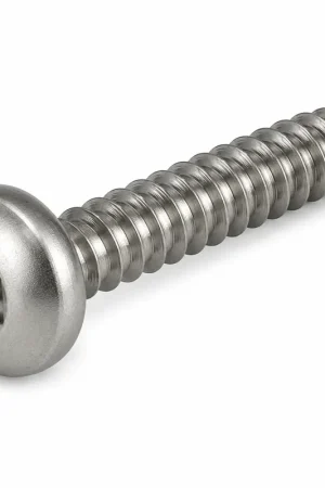 8 X 1/2" Tamper Resistant Sheet Metal Screws Button Head Pin-In Hex Socket Drive 18/8 Stainless Steel (100 / Pkg.) Final Sale