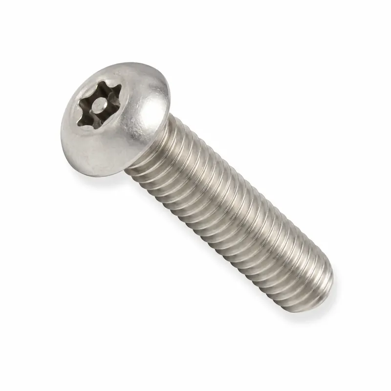 1/4-20 X 1" Tamper Resistant Machine Screws Button Head Pin-In Six Lobe Drive Alloy Steel Trivalent Zinc Plated (100 / Pkg.) Grab Now