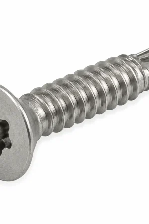 12 X 1" Tamper Resistant Self-Drilling Screws Flat Head Pin-In Six Lobe Drive (T25) 410 Stainless Steel (100 / Pkg.) Super Sale
