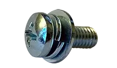 M6 x 12mm SEMS Machine Screws Phillips Pan Head Split Lock & Flat Washer JIS B1188 Steel Zinc & Bake (1000 / Pkg.) Instant Buy