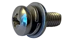 M4-0.7 x 8mm SEMS Machine Screws Phillips Pan Head Split Lock & Flat Washer JIS B1188 18/8 Stainless Steel (2000 / Pkg.) Sale