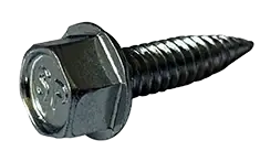 Express Delivery 8-15 x 3/4" Self-Piercing Screws Unslotted Hex Washer Head Serrated 1/4" Across Flats Steel Zinc & Bake (9000 / Pkg.)