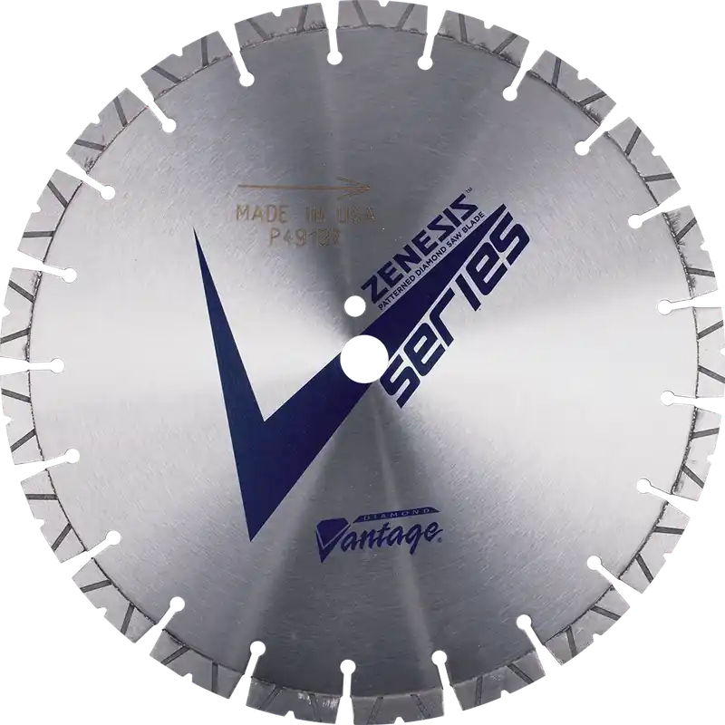 Affordable Diamond Vantage 5418EVSWZX4 54" x 0.187" x 1" Walk Behind Saw Diamond Blade for Concrete ZENESIS VS SERIES PRO 12mm Segments