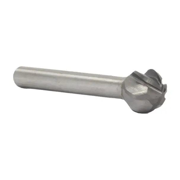 1/2" X 1/2" Ball End Carbide Bur for Aluminum Solid Carbide 1/4" Round Shank DULSD5NF Secure Checkout